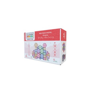 PACK GEO PASTEL 45 PIEZAS