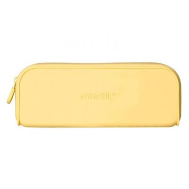 Estuche portatodo antartik prisma silicona soft rectangular 185x50x75 mm amarillo