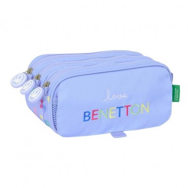 PORTATODO TRIPLE BIG BENETTON LILA