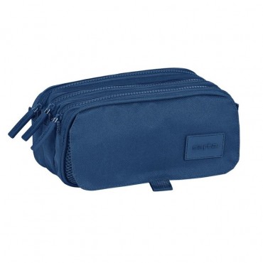 PORTATODO TRIPLE BIG SAFTA BASICS AZUL MARINO