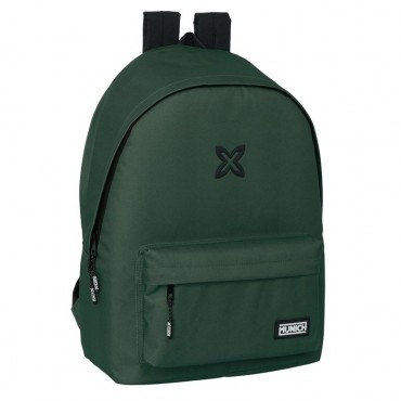 MOCHILA DOBLE PARA PORTATIL 15 6+USB MUNICH BASICS VERDE