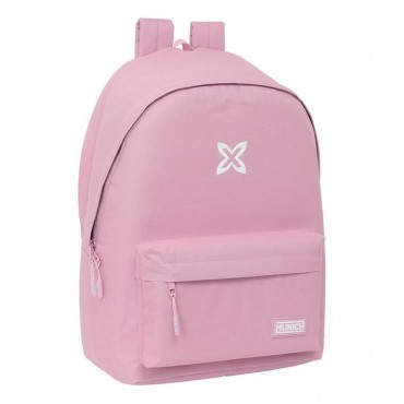 MOCHILA DOBLE PORTATIL 15 6+USB MUNICH BASICS ROSA PASTEL