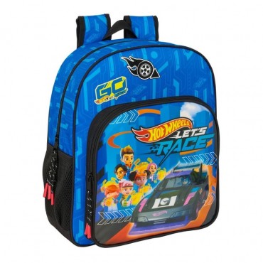 MOCHILA JUNIOR ADAPTABLE A CARRO HOT WHEELS LET'S RACE