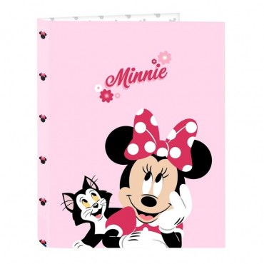 CARPETA CARTON FOLIO 4 ANILLAS MIXTAS MINNIE MOUSE NAIVE