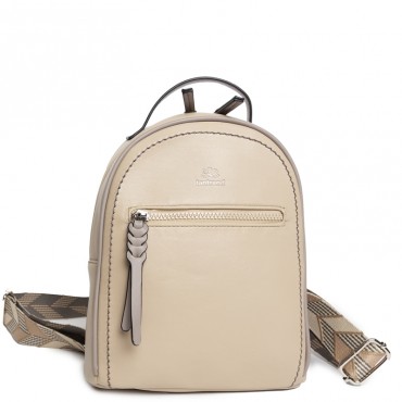 MOCHILA BEIGE CON BOLSILLO...